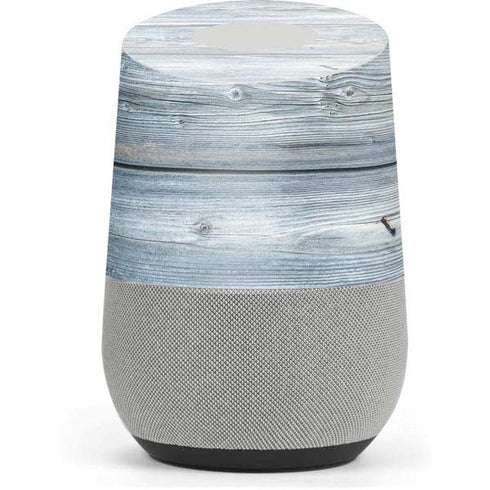 Weathered Blue Wood Google Home Skin